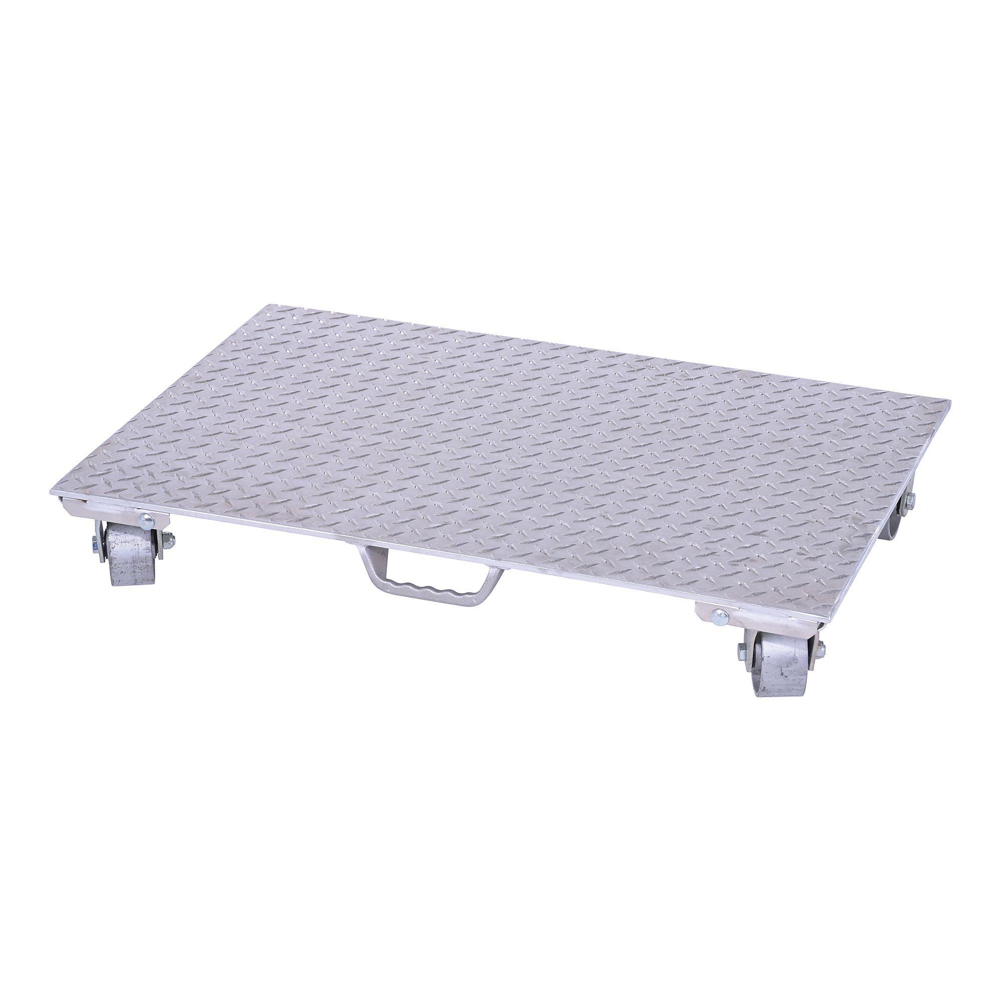 Vestil Aluminum Dolly with Steel Wheels and Handle - 36in. x 24in., 2800-Lb. Capacity, Model# PDA-2436-C-S-H